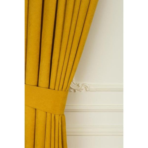 

fersa decor honeycomb mustard fund curtain- shirring curl | home textile fashion curtain & drapes
