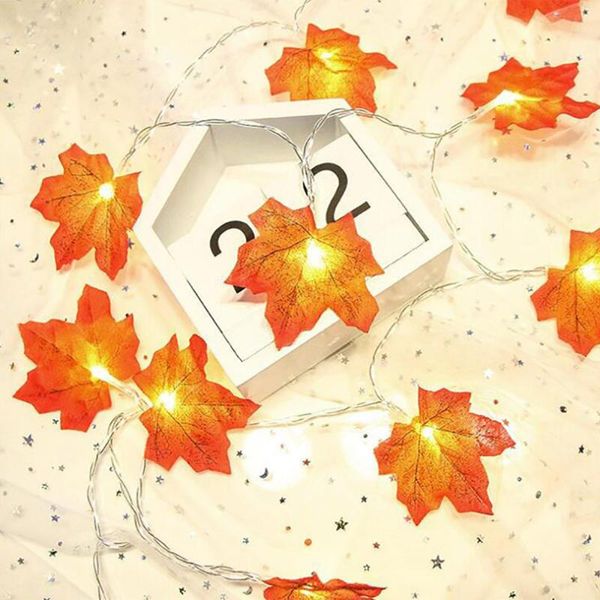 

party decoration christmas led lights maple fall garlands thanksgiving home outdoor decor lamp fashion 3 pack orange plastic
