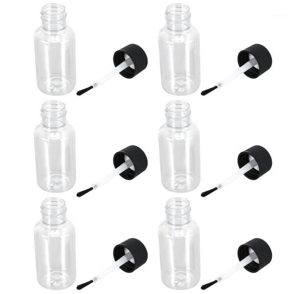 

storage bottles & jars 6pcs 20ml transparent nail polish dispenser