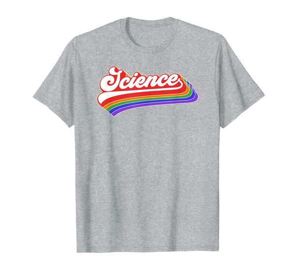 

science shirt. retro style t-shirt for teachers, White;black