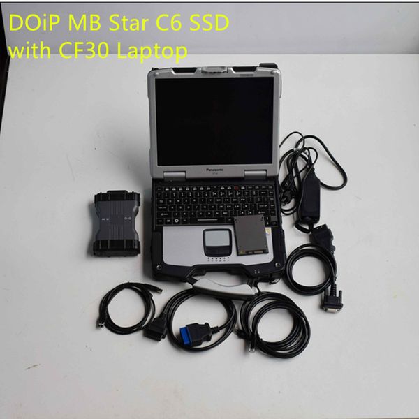 

auto diagnostic tool for mercedes mb star c6 vci diagnosis scanner can doip protocol for bezn coding v2021 ssd lapcf30 ready to use