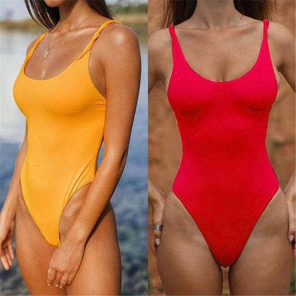 

bathing suit women one piece red swimsuit swimwear monokini swimming for bikini brazilian body one-piece suits