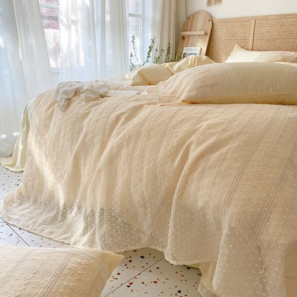 

bedding sets cotton quilt cover set king size  bed sheets pillow case