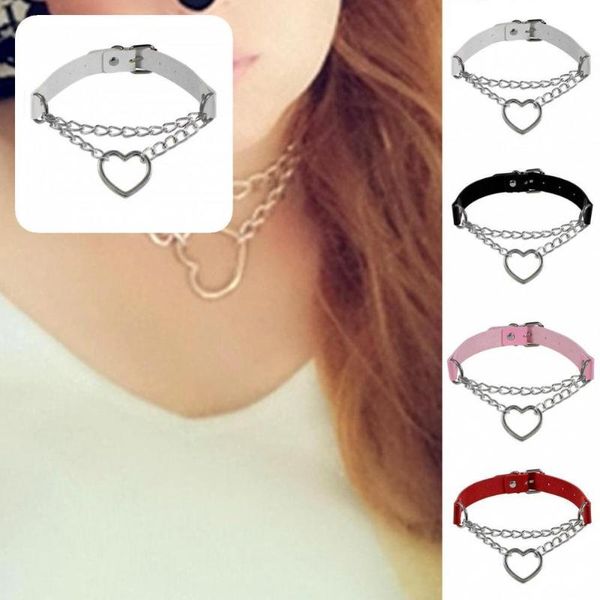 

chokers fine workmanship jewelry lightweight hollow out heart pendant for daily wear, Golden;silver