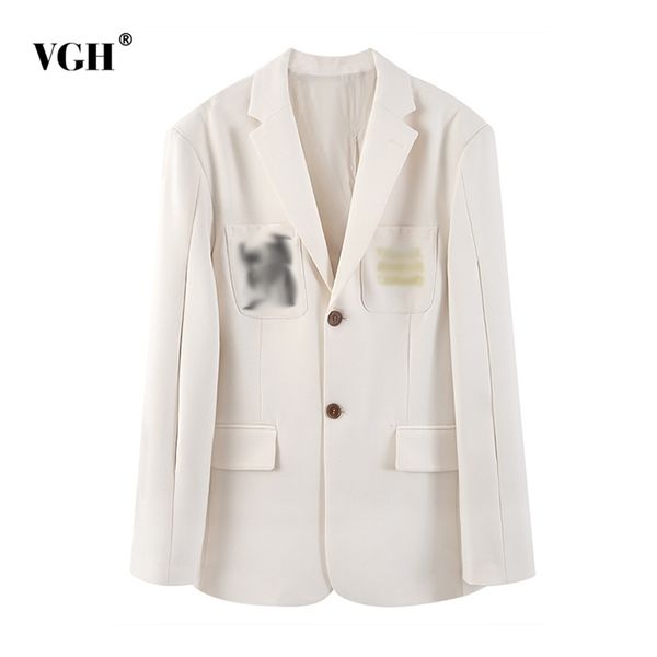 

apricot patchwork letter embroidery blazer for women notched long sleeve straight casual blazers female fashion clothes 210531, White;black