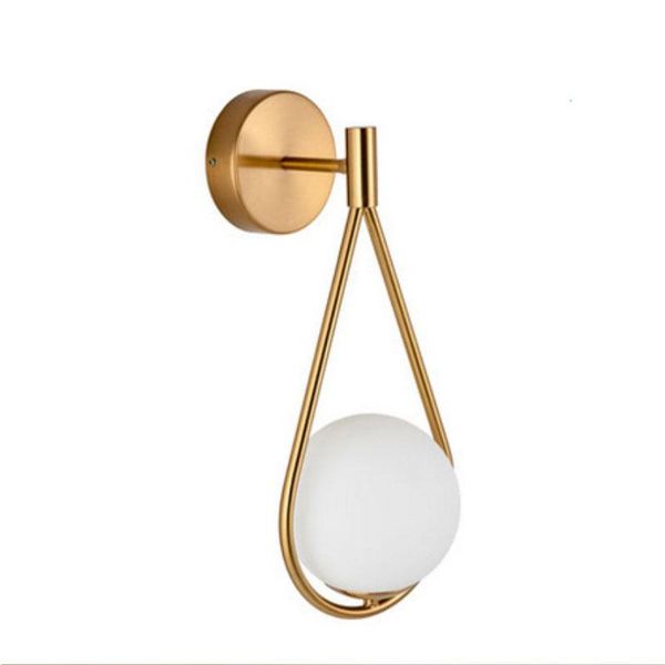 

wall lamp bd-102 nordic brass post-modern minimalist living room aisle corridor balcony bedroom bedside glass