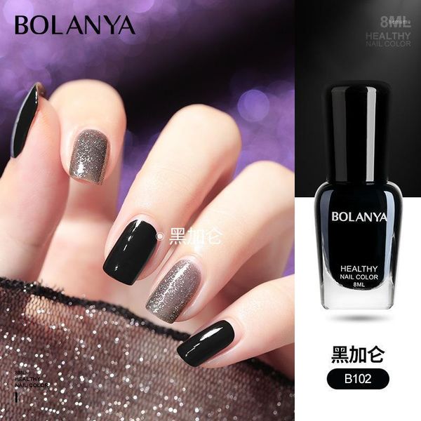 

water-based nail polish non-baking quick-drying lasting nude transparent odorless1