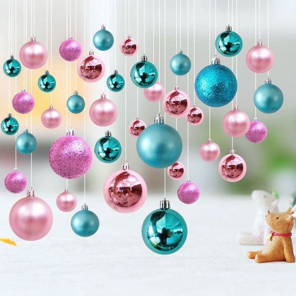

factory outlet party decoration christmas ball mall shop window roof ceiling hanging color ba