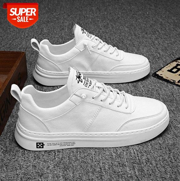 

men's shoes breathable versatile casual flat white sneakers #ag9l
