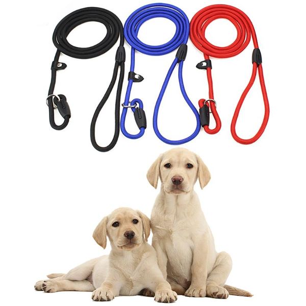 

adjustable pet leash nylon walking dog traction rope outdoor training running safety lead collar leashes supplies collars &