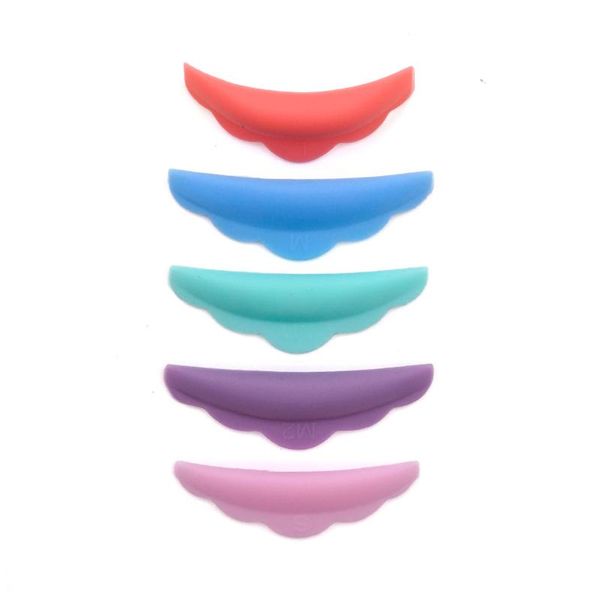 

false eyelashes 5pair colorful professional silicone eyelash perming pad curler rods lashes lift shield tool