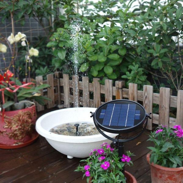 

outdoor solar fountain pump kit 9v 3w 2w landscape pool garden nozzles decorations