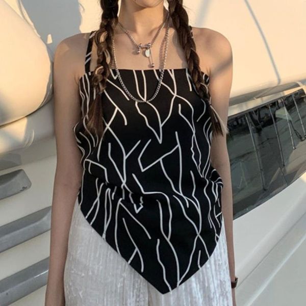 

women's tanks & camis fashion printed vest tube slim camisole women, White