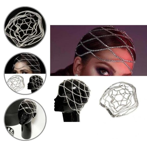 

hair clips & barrettes creative pretty exquisite unique headpiece rhinestone head chain tassel for pograph, Golden;silver