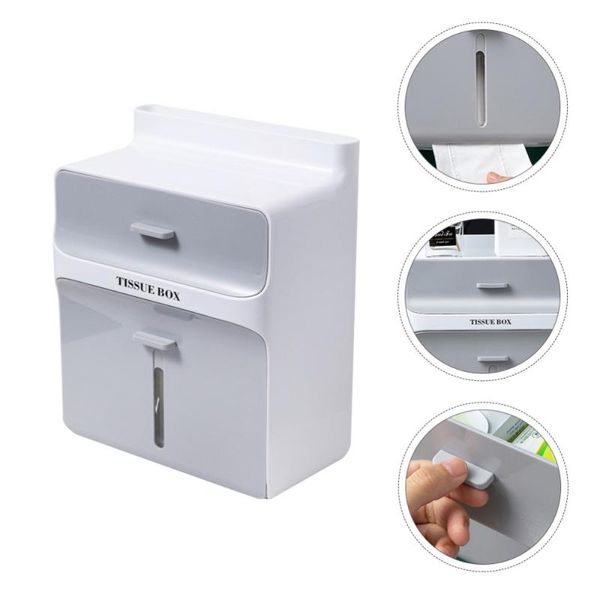 

tissue boxes & napkins 1pc multifunctional box storage shelf container