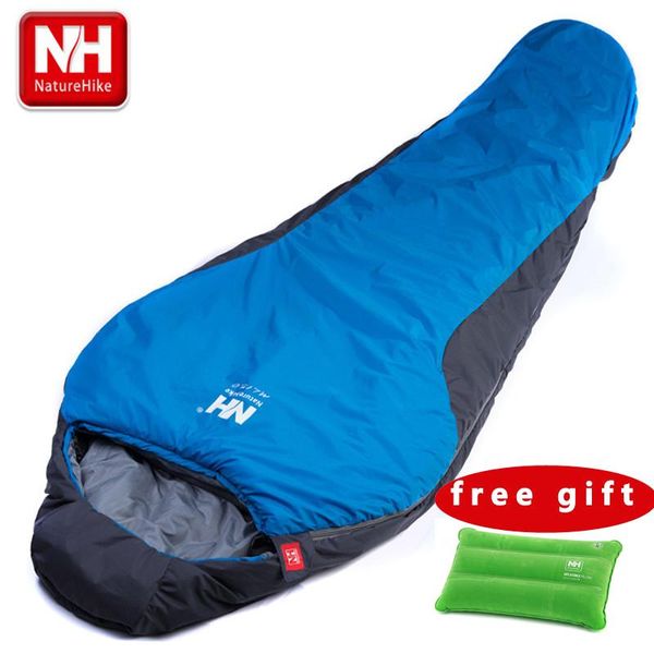 

sleeping bags naturehike portable multifuntional ultralight mini nylon mummy shape outdoor camping travel hiking bag 1100g 2 colors