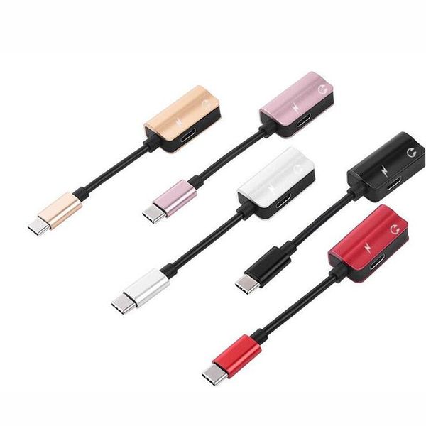 

video cables & connectors type c audio adapter male to 3.5 female converter cable type-c aux for galaxy s8 usb connector ky185