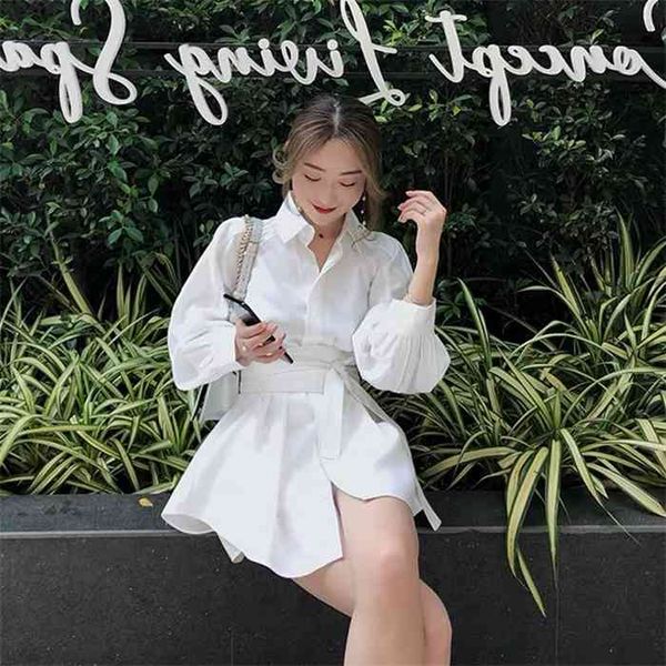 

korobov korean beach style suits long sleeve ol sashes lacing bow blouses + shorts women 2 piece set outfits 78358, White;black