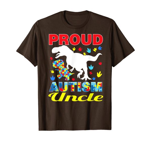 

Proud Autism Uncle T-shirt Dinosaur T-rex Autism awareness, Mainly pictures