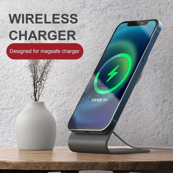 

cell phone mounts & holders 2021simple style wireless charger stand deskholder accessory for 12 pro max mini mag safe