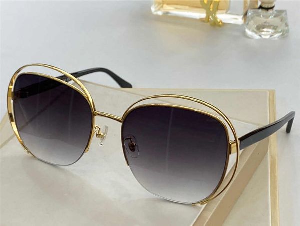 

2026 advanced sunglasses popular fashion ladies special metal full frame style uv protective glasses full frame box, White;black