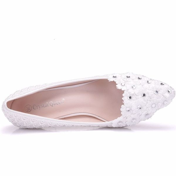 

sandals 5cm heel white flower lace wedding pump low-heeled pearl bridal princess pumps platform shoes, Black