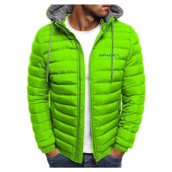 

men's hoodies & sweatshirts 2021 autumn winter spacex printing hoodie sports jacket casual zipper sweatshirt sportswear fashion, Black