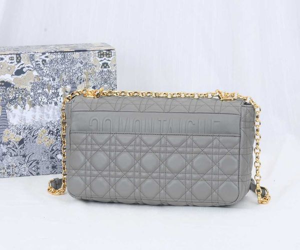 

new leather womenbag original lingge chain single shoulder messenger