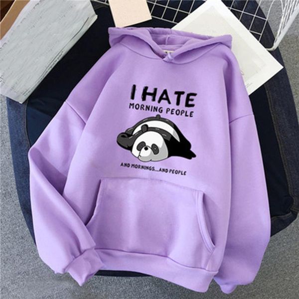 

women's hoodies & sweatshirts autumn women overzise casual cute printed round neck long sleeve hoodie kawaii clothes, Black