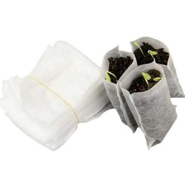 

biodegradable non-woven nursery bags plant grow fabric seedling pots eco-friendly aeration planting planters