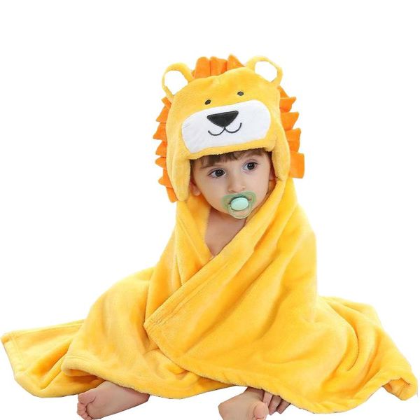 

towels & robes baby hooded bath towel infants cartoon cotton blanket kids poncho babies swaddle air conditioning quilts
