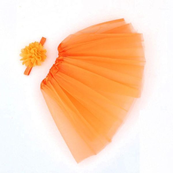 

baby girls tutu skirt and flower headband born pography props princess outfit infant ball grown 0-3m l0193, Blue
