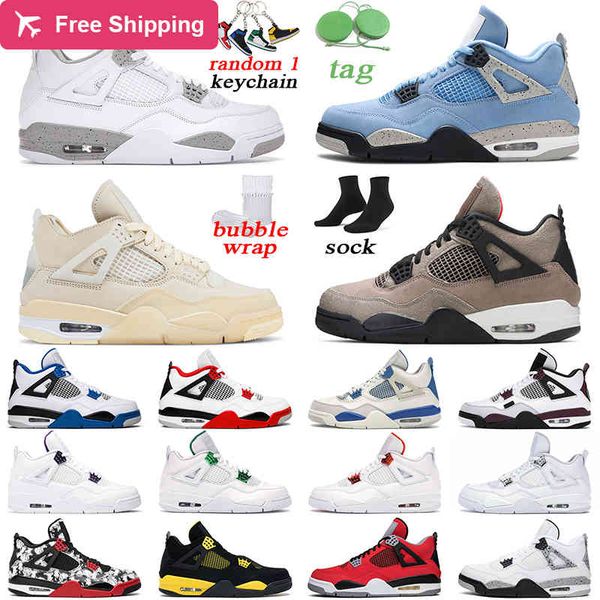 

jogging taupe haze 4 men basketball shoes 4s university blue black cat fire red bred cactus jack mens womens trainer sports sneakers