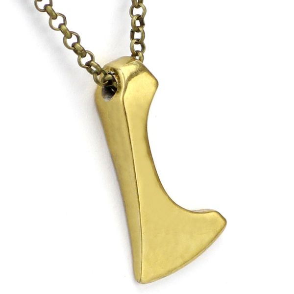 

popular viking jewelry battle axe pendant necklace for men and women, Silver