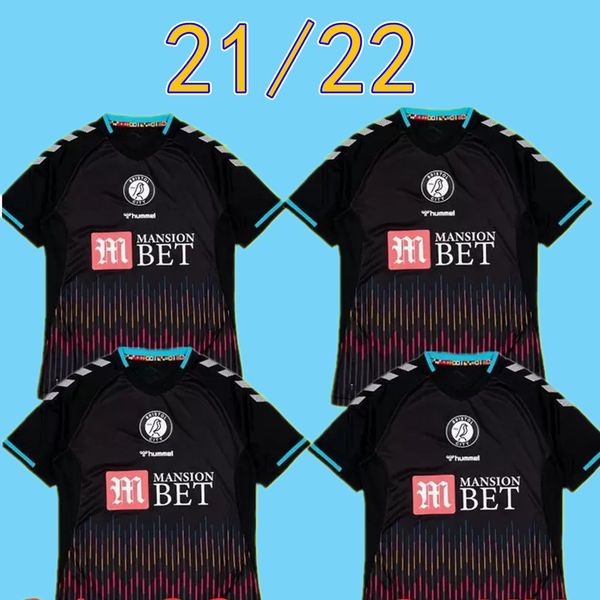 

2021 2022 bristol weimann city soccer jerseys mawson martin diedhiou paterson wells massengo kalas dasilva custom black football shirts, Black;yellow