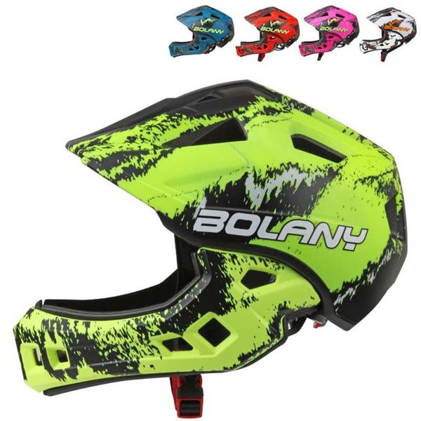 

cycling helmets kuulee bolany children's full covered bike motocross downhill racing kid safety integrally-molded helmet