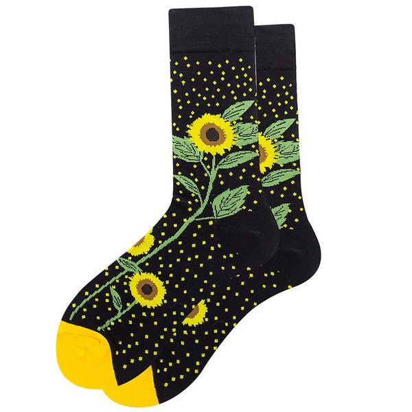 

sports socks funny men women european street fashion colourful originality woman cotton harajuku kawaii animal print, Black