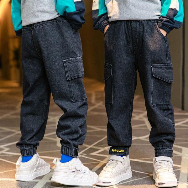 

trousers a jean sells children's clothes boy children autumn harvest without velvet 2021 cuhk tongchao, Blue