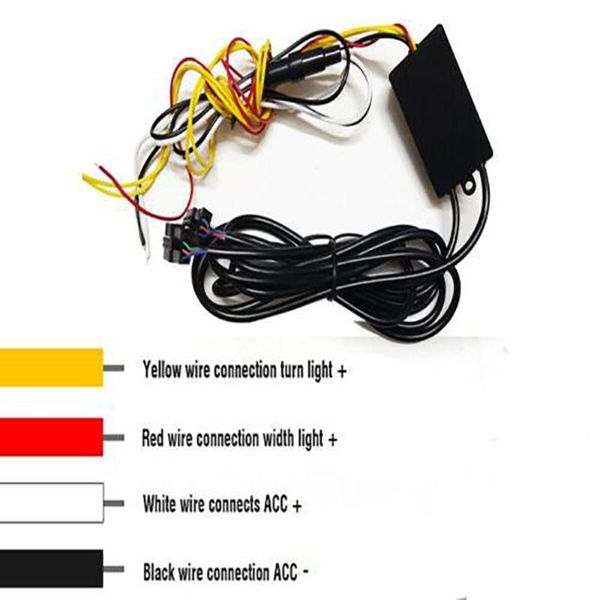 

emergency lights strip daytime running drl switchback turn signal light 18w 18cm