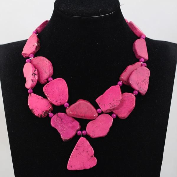 

earrings & necklace romantic african statement set women party jewelry birthday engagement gift qw967, Silver