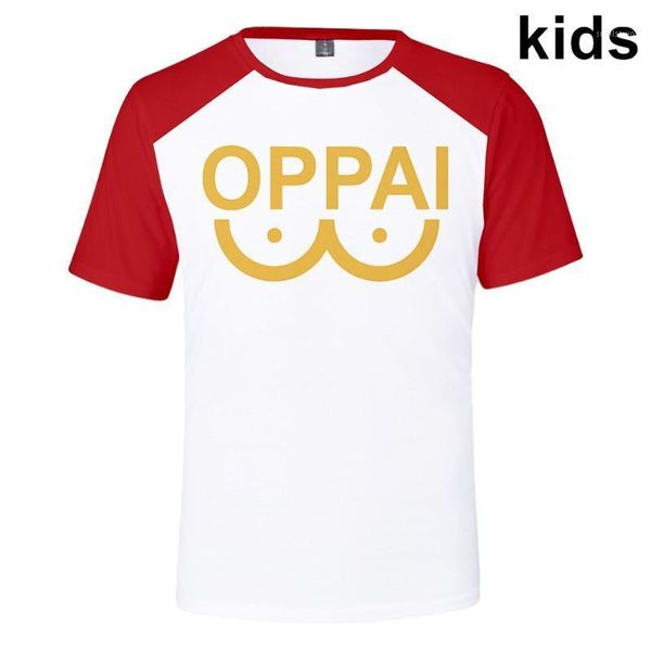 

to 14 years kids t shirt anime one punch man saitama oppai 3d boy/girls t-shirt fashion harajuku teen shirts child clothes men's t-shir, White;black