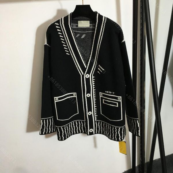 

winter designer clothes cc brand sweater hoodie women wool knit sweaters jackets v-neck design hoodies coats logo shirt super elastic album, White;black