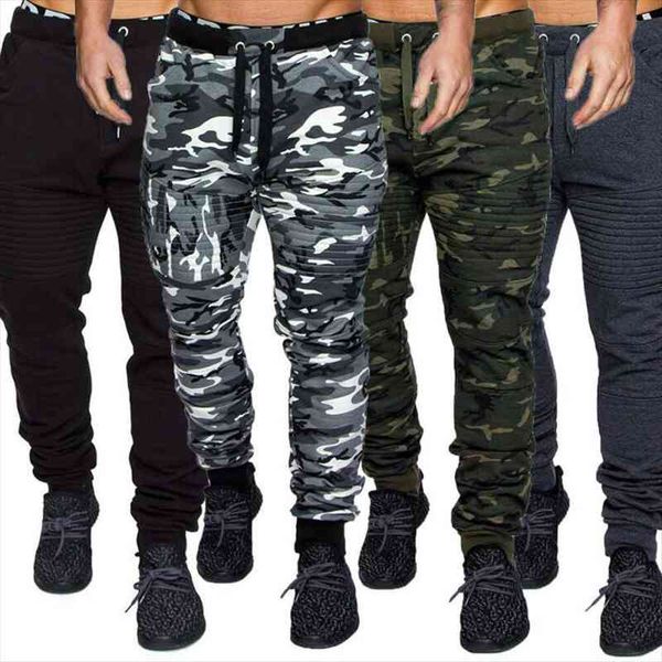 

mens military army sweat pants casual camo work outdoor zip fly cargo pants camouflage, Black