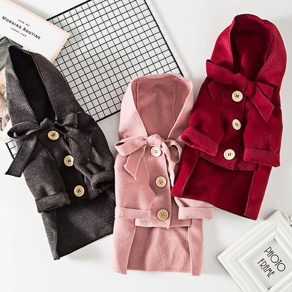 

dog apparel pet cloak trench coat clothes warm jacket cat autumn winter for puppy kitty clothing 538040