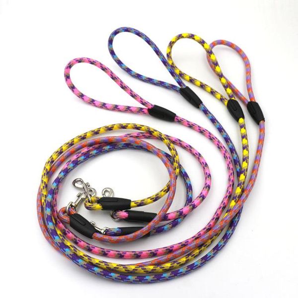 

dog collars & leashes heavy duty large reflective nylon braided climbing rope leash