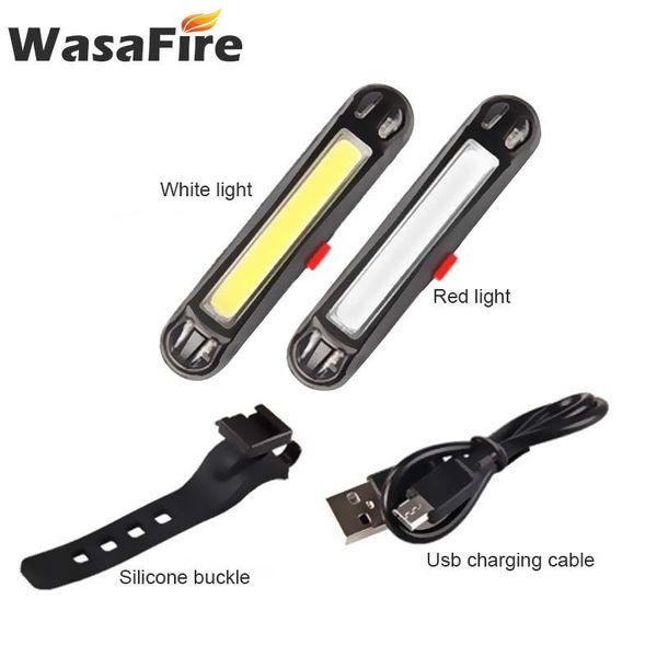 

bike rear light rechargeable white red led bicycle taillight 4 modes mtb taillamp cycling night safety warning lamp lights