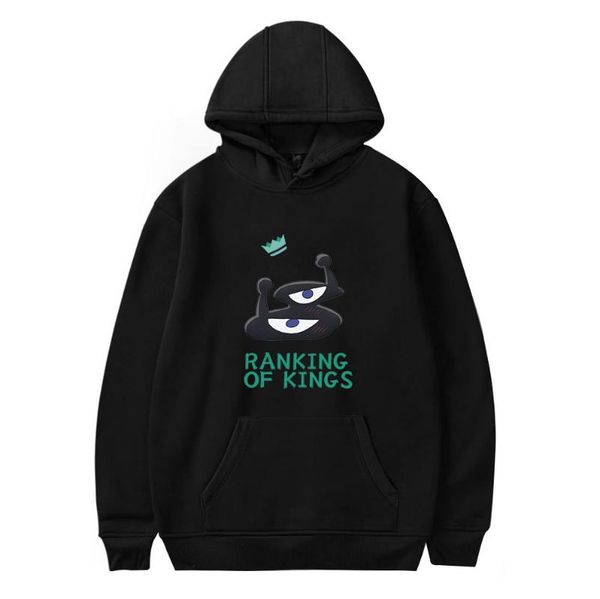

men's hoodies & sweatshirts ranking of kings women sudaderas ousama bojji costume hoodie men boys girls streetwear, Black