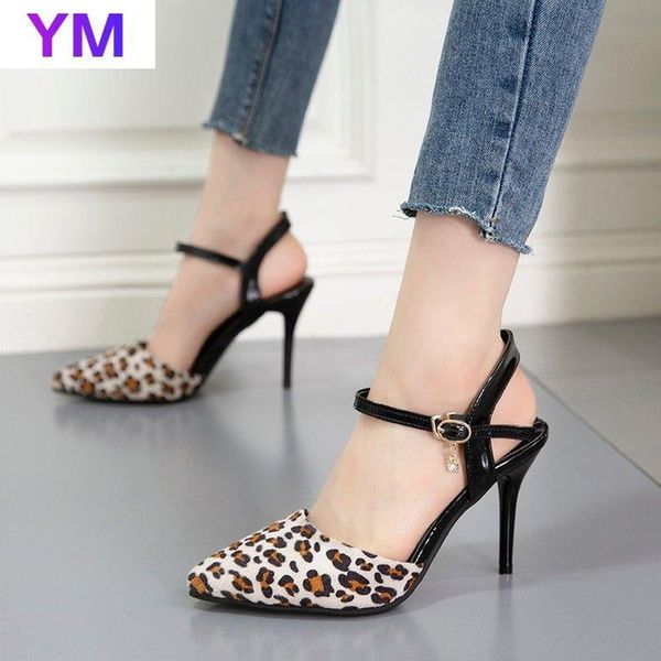 

temperament pointed toe high heels pumps women's fashion wedding shoes with buckle zapatos de vestir mujer basic dress, Black