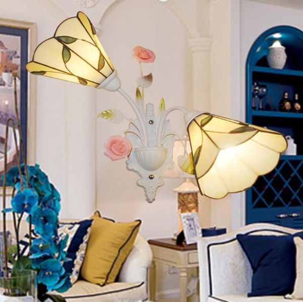 

wall lamp mediterranean style european rural bedside modern simple living room