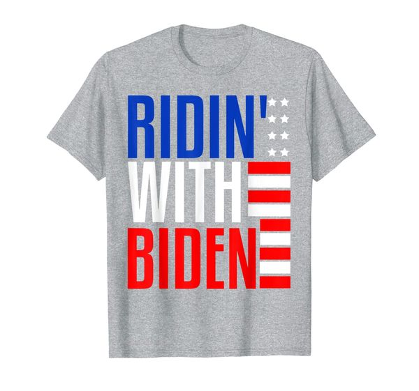 

joe biden riden with president 2020 election funny gift t-shirt, White;black